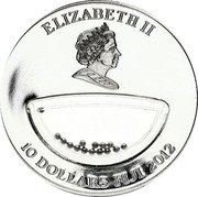 Fiji 10 Dollars Mexico. Rhodium 2012 Proof KM# 461 ELIZABETH II 10 DOLLARS FIJI 2012 coin obverse Fiji 10 Dollars Mexico. Rhodium 2012 Proof KM# 461 ELIZABETH II 10 DOLLARS FIJI 2012 coin obverse