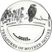 Fiji 10 Dollars Mexico. Rhodium 2012 Proof KM# 461 MEXICO RHODIUM FR TREASURES OF MOTHER NATURE coin reverse Fiji 10 Dollars Mexico. Rhodium 2012 Proof KM# 461 MEXICO RHODIUM FR TREASURES OF MOTHER NATURE coin reverse