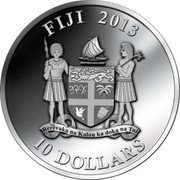 Fiji 10 Dollars The Clouded Leopard 2013 Proof KM# 368 FIJI 2013 10 DOLLARS coin obverse Fiji 10 Dollars The Clouded Leopard 2013 Proof KM# 368 FIJI 2013 10 DOLLARS coin obverse
