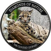 Fiji 10 Dollars The Clouded Leopard 2013 Proof KM# 368 DIAMONDS OF NATURE THE CLOUDED LEOPARD coin reverse Fiji 10 Dollars The Clouded Leopard 2013 Proof KM# 368 DIAMONDS OF NATURE THE CLOUDED LEOPARD coin reverse