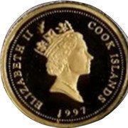 Cook Islands 10 Dollars Love Angel 1997 Proof KM# 924 ELIZABETH II COOK ISLANDS 1997 RDM coin obverse Cook Islands 10 Dollars Love Angel 1997 Proof KM# 924 ELIZABETH II COOK ISLANDS 1997 RDM coin obverse