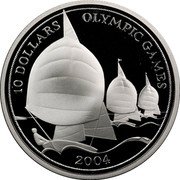 Fiji 10 Dollars XXVIII Summer Olympics in Athens 2003 Proof KM# 109 10 DOLLARS OLYMPIC GAMES 2004 coin reverse Fiji 10 Dollars XXVIII Summer Olympics in Athens 2003 Proof KM# 109 10 DOLLARS OLYMPIC GAMES 2004 coin reverse