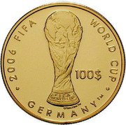Fiji 100 Dollars FIFA World Cup. Germany 2003 Proof KM# 99 2006 FIFA WORLD CUP 100$ FIFA WORLD CUP GERMANY™ coin reverse Fiji 100 Dollars FIFA World Cup. Germany 2003 Proof KM# 99 2006 FIFA WORLD CUP 100$ FIFA WORLD CUP GERMANY™ coin reverse