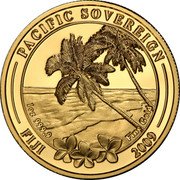 Fiji 100 Dollars Pacific Sovereign 2009 Prooflike KM# 136 PACIFIC SOVEREIGN 1OZ 999,9 FINE GOLD FIJI 2009 coin reverse Fiji 100 Dollars Pacific Sovereign 2009 Prooflike KM# 136 PACIFIC SOVEREIGN 1OZ 999,9 FINE GOLD FIJI 2009 coin reverse
