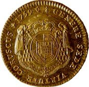 France 2 Constantin D'or (Louis Constantine of Rohan) GENERE SEDE VIRTUTE CORUSCUS 1759 coin reverse