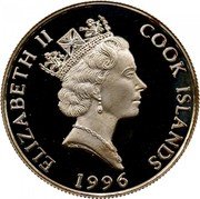 Cook Islands 2 Dollars Olympic National Park 1996 Proof KM# 280 ELIZABETH II COOK ISLANDS RDM 1996 coin obverse