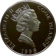 Cook Islands 2 Dollars North Cascades National Park 1998 Proof KM# 374 ELIZABETH II COOK ISLANDS 1998 RDM coin obverse