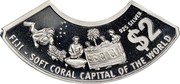 Fiji 2 Dollars Soft Coral Capital of the World 1998 Proof KM# 78 SOFT CORAL CAPITAL OF THE WORLD FIJI $2 925 SILVER coin reverse Fiji 2 Dollars Soft Coral Capital of the World 1998 Proof KM# 78 SOFT CORAL CAPITAL OF THE WORLD FIJI $2 925 SILVER coin reverse