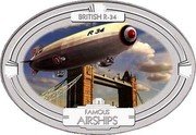 Fiji Two Dollars British Airship R34 2009 Proof KM# 273 BRITISH R34 FAMOUS AIRSHIPS coin reverse Fiji Two Dollars British Airship R34 2009 Proof KM# 273 BRITISH R34 FAMOUS AIRSHIPS coin reverse