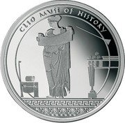 Fiji 2 Dollars Clio. Muse of History 2011 Proof KM# 372 CLIO MUSE OF HISTORY coin reverse Fiji 2 Dollars Clio. Muse of History 2011 Proof KM# 372 CLIO MUSE OF HISTORY coin reverse