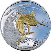 Fiji Two Dollars Pacific Sword Fish 2011 Prooflike KM# 165 PACIFIC SWORDFISH FINE SILVER .999 1 OZ coin reverse Fiji Two Dollars Pacific Sword Fish 2011 Prooflike KM# 165 PACIFIC SWORDFISH FINE SILVER .999 1 OZ coin reverse