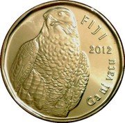 Fiji 2 Dollars Tanoa. Peregrine Falcon 2012 KM# 337 FIJI 2012 GA NI VATU coin obverse Fiji 2 Dollars Tanoa. Peregrine Falcon 2012 KM# 337 FIJI 2012 GA NI VATU coin obverse