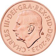 UK 2 Pence (Charles III. Squirrel) 2023 CHARLES III DEI GRA REX FID DEF coin obverse UK 2 Pence (Charles III. Squirrel) 2023 CHARLES III DEI GRA REX FID DEF coin obverse