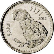 Fiji 20 Cents Kaka Parrot 2012 KM# 334 FIJI 2012 KAKÄ€ coin obverse Fiji 20 Cents Kaka Parrot 2012 KM# 334 FIJI 2012 KAKÄ€ coin obverse
