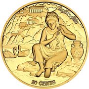 Samoa 20 Cents Aphrodite and Taurus 2021 In Sets only 20 CENTS APHRODITE coin reverse Samoa 20 Cents Aphrodite and Taurus 2021 In Sets only 20 CENTS APHRODITE coin reverse
