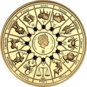 Samoa 20 Cents Hera - Aquarius 2022 In Sets only ELIZABETH II IRB SAMOA 2022 ARIES TAURUS GEMINI CANCER LEO VIRGO LIBRA SCORPIUS SAGITTARIUS CAPRICORNUS AQUARIUS PISCES coin obverse