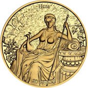 Samoa 20 Cents Hera - Aquarius 2022 In Sets only 20 CENTS HERA coin reverse