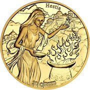 Samoa 20 Cents Hestia and Capricornus 2022 In Sets only 20 CENTS HESTIA coin reverse Samoa 20 Cents Hestia and Capricornus 2022 In Sets only 20 CENTS HESTIA coin reverse