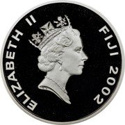 Fiji 20 Dollars Boys Choir in Westminister Abbey 2002 KM# 257 ELIZABETH II FIJI 2002 coin obverse