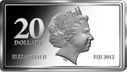 Fiji 20 Dollars The Creation of Adam 2012 Proof KM# 315 ELIZABETH II 20 DOLLARS FIJI 2012 IRB coin obverse Fiji 20 Dollars The Creation of Adam 2012 Proof KM# 315 ELIZABETH II 20 DOLLARS FIJI 2012 IRB coin obverse