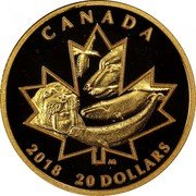 Canada 20 Dollars (Symbols of the North) 2018 20 DOLLARS AQ CANADA coin reverse Canada 20 Dollars (Symbols of the North) 2018 20 DOLLARS AQ CANADA coin reverse