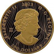 Canada 200 Dollars (100th Anniversary - Birth of Jean Paul Riopelle. Little Owl) 1952 200 DOLLARS 2022 2023 ELIZABETH II D G REGINA SB coin obverse Canada 200 Dollars (100th Anniversary - Birth of Jean Paul Riopelle. Little Owl) 1952 200 DOLLARS 2022 2023 ELIZABETH II D G REGINA SB coin obverse