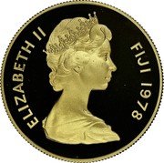 Fiji 250 Dollars 15th Anniversary of World Wildlife Fund 1978 KM# 43 ELIZABETH II FIJI 1978 coin obverse Fiji 250 Dollars 15th Anniversary of World Wildlife Fund 1978 KM# 43 ELIZABETH II FIJI 1978 coin obverse