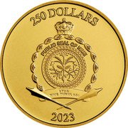 Niue 250 Dollars Spider-Man Mask 2023  Bullion 250 DOLLARS PUBLIC SEAL OF NIUE ATUA NIUE TUKULAGI 2023 coin obverse Niue 250 Dollars Spider-Man Mask 2023  Bullion 250 DOLLARS PUBLIC SEAL OF NIUE ATUA NIUE TUKULAGI 2023 coin obverse