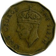 Fiji Three Pence George VI. Native Dwelling 1952 KM# 18 KING GEORGE THE SIXTH coin obverse Fiji Three Pence George VI. Native Dwelling 1952 KM# 18 KING GEORGE THE SIXTH coin obverse