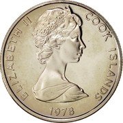 Cook Islands 5 Cents 250th Anniversary of James Cook 1978 FM (M) KM# 3a ELIZABETH II COOK ISLANDS 1978 coin obverse Cook Islands 5 Cents 250th Anniversary of James Cook 1978 FM (M) KM# 3a ELIZABETH II COOK ISLANDS 1978 coin obverse