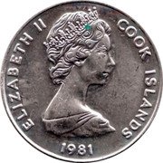 Cook Islands 5 Cents Wedding of Prince Charles and Lady Diana 1981 FM (M) KM# 3b ELIZABETH II COOK ISLANDS 1981 coin obverse Cook Islands 5 Cents Wedding of Prince Charles and Lady Diana 1981 FM (M) KM# 3b ELIZABETH II COOK ISLANDS 1981 coin obverse