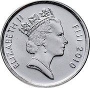 Fiji 5 Cents Lali 2010 KM# 119 ELIZABETH II FIJI 2009 RDM coin obverse Fiji 5 Cents Lali 2010 KM# 119 ELIZABETH II FIJI 2009 RDM coin obverse