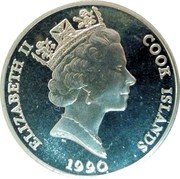 Cook Islands 5 Dollars Ovis orientalis musimon 1990 PM KM# 811 ELIZABETH II COOK ISLANDS RDM PM 1990 coin obverse Cook Islands 5 Dollars Ovis orientalis musimon 1990 PM KM# 811 ELIZABETH II COOK ISLANDS RDM PM 1990 coin obverse