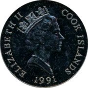 Cook Islands 5 Dollars Endangered World Wildlife. Lion 1991 KM# 226 ELIZABETH II COOK ISLANDS 1991 coin obverse Cook Islands 5 Dollars Endangered World Wildlife. Lion 1991 KM# 226 ELIZABETH II COOK ISLANDS 1991 coin obverse