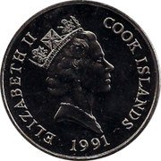 Cook Islands 5 Dollars Heaviside’s dolphins 1991 KM# 221 ELIZABETH II COOK ISLANDS RDM 1991 coin obverse Cook Islands 5 Dollars Heaviside’s dolphins 1991 KM# 221 ELIZABETH II COOK ISLANDS RDM 1991 coin obverse