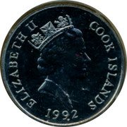 Cook Islands 5 Dollars Lowland Gorilla 1992 KM# 230 ELIZABETH II COOK ISLANDS RDM 1992 coin obverse Cook Islands 5 Dollars Lowland Gorilla 1992 KM# 230 ELIZABETH II COOK ISLANDS RDM 1992 coin obverse