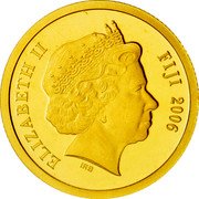 Fiji 5 Dollars Ayers Rock 2006 Proof KM# 271 ELIZABETH II FIJI 2006 IRB coin obverse Fiji 5 Dollars Ayers Rock 2006 Proof KM# 271 ELIZABETH II FIJI 2006 IRB coin obverse
