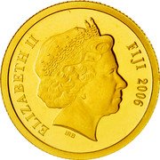 Fiji 5 Dollars Easter Island Rock Sculptures 2006 Proof KM# 267 ELIZABETH II FIJI 2006 IRB coin obverse Fiji 5 Dollars Easter Island Rock Sculptures 2006 Proof KM# 267 ELIZABETH II FIJI 2006 IRB coin obverse
