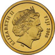 Fiji 5 Dollars Lost Island. Atlantis 2006 Proof KM# 270 ELIZABETH II FIJI 2006 IRB coin obverse Fiji 5 Dollars Lost Island. Atlantis 2006 Proof KM# 270 ELIZABETH II FIJI 2006 IRB coin obverse