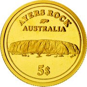 Fiji 5 Dollars Ayers Rock 2006 Proof KM# 271 AYERS ROCK AUSTRALIA 5$ coin reverse Fiji 5 Dollars Ayers Rock 2006 Proof KM# 271 AYERS ROCK AUSTRALIA 5$ coin reverse