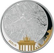 Fiji Five Dollars Map. Berlin 2011 Proof KM# 210 BERLIN coin reverse Fiji Five Dollars Map. Berlin 2011 Proof KM# 210 BERLIN coin reverse