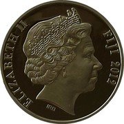 Fiji 5 Dollars Diamond Jubilee of Queen Elizabeth II 2012 Proof KM# 318 ELIZABETH II FIJI 2012 IRB coin obverse Fiji 5 Dollars Diamond Jubilee of Queen Elizabeth II 2012 Proof KM# 318 ELIZABETH II FIJI 2012 IRB coin obverse