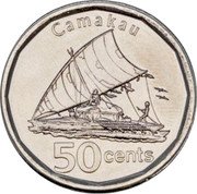 Fiji 50 Cents Varivoce 2012 KM# 335 CAMAKAU 50 CENTS coin reverse Fiji 50 Cents Varivoce 2012 KM# 335 CAMAKAU 50 CENTS coin reverse
