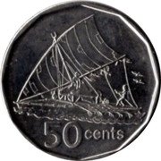 Fiji 50 Cents Takia 2010 KM# 122 50 CENTS coin reverse Fiji 50 Cents Takia 2010 KM# 122 50 CENTS coin reverse