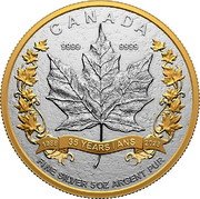 Canada 50 Dollars (35th Anniversary of the SML) CANADA 1988 35 YEARS ANS 2023 FINE SILVER 5 OZ ARGENT PUR. coin reverse Canada 50 Dollars (35th Anniversary of the SML) CANADA 1988 35 YEARS ANS 2023 FINE SILVER 5 OZ ARGENT PUR. coin reverse