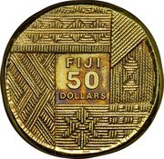 Fiji 50 Dollars (Bati) KM# 58 FIJI 50 DOLLARS coin obverse Fiji 50 Dollars (Bati) KM# 58 FIJI 50 DOLLARS coin obverse