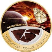 Fiji 50 Dollars Neuschwanstein Meteorite 2013 Proof KM# 502 NEUSCHWANSTEIN GERMANY 2002 METEORITES-COSMIC FIREBALLS FR coin reverse Fiji 50 Dollars Neuschwanstein Meteorite 2013 Proof KM# 502 NEUSCHWANSTEIN GERMANY 2002 METEORITES-COSMIC FIREBALLS FR coin reverse