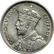 Fiji Sixpence George V 1934 KM# 3 GEORGE V KING EMPEROR coin obverse Fiji Sixpence George V 1934 KM# 3 GEORGE V KING EMPEROR coin obverse