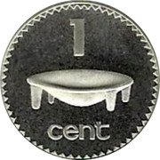 Fiji Cent Tanoa 1976 Proof KM# 27a 1 CENT coin reverse Fiji Cent Tanoa 1976 Proof KM# 27a 1 CENT coin reverse