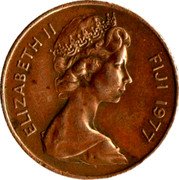 Fiji 1 Cent Food and Agriculture Organization 1977 KM# 39 ELIZABETH II FIJI 1982 coin obverse Fiji 1 Cent Food and Agriculture Organization 1977 KM# 39 ELIZABETH II FIJI 1982 coin obverse